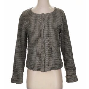 Women's Gray Textured Jacket